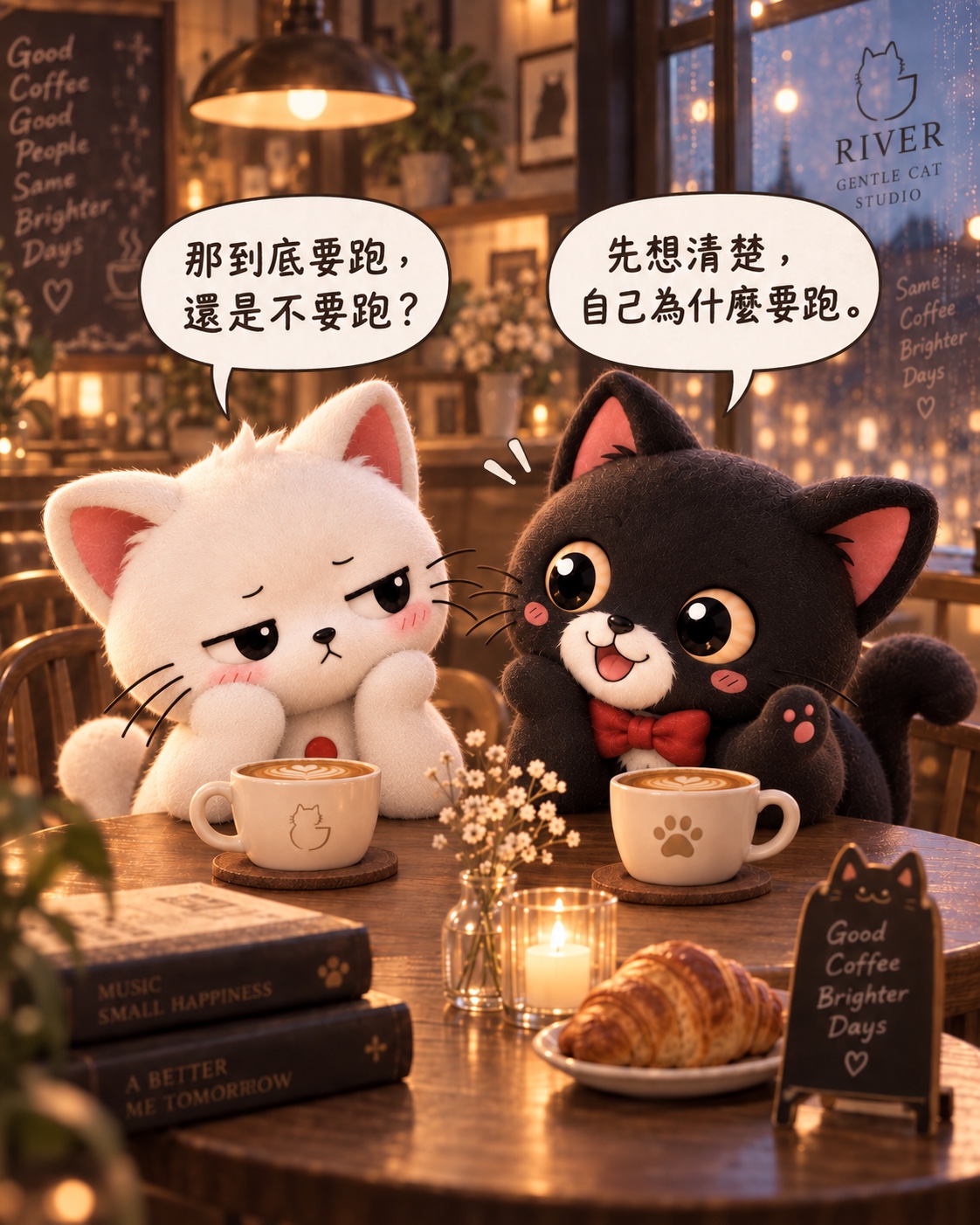 小白：那到底要跑，還是不要跑？Jasper：先想清楚，自己為什麼跑。